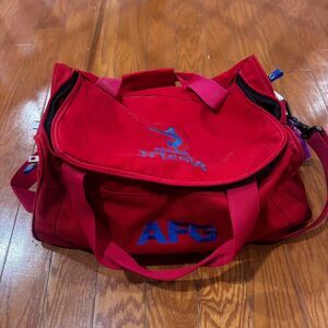 AFG Gymnastic's Duffle Travel Athletic Sports Red Blue White Girl's Gym Bag